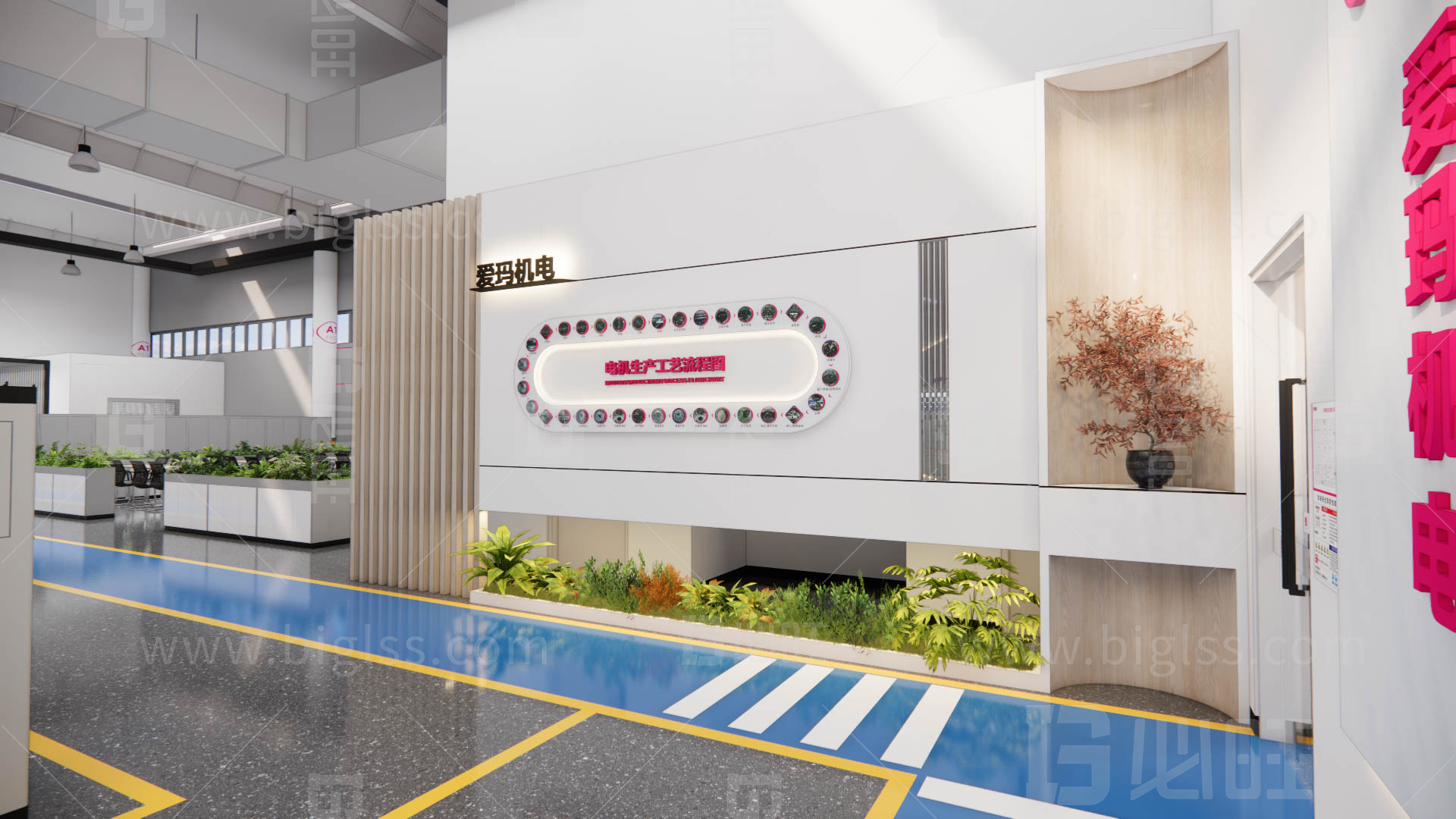 目視化設計，空間設計，工廠目視化，車間目視化，必旺目視化