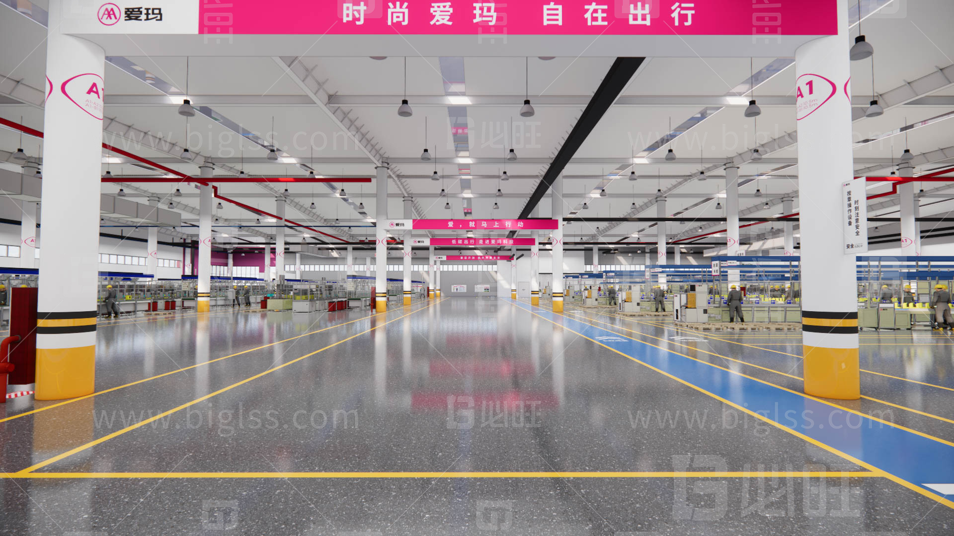 目視化設計，空間設計，工廠目視化，車間目視化，必旺目視化