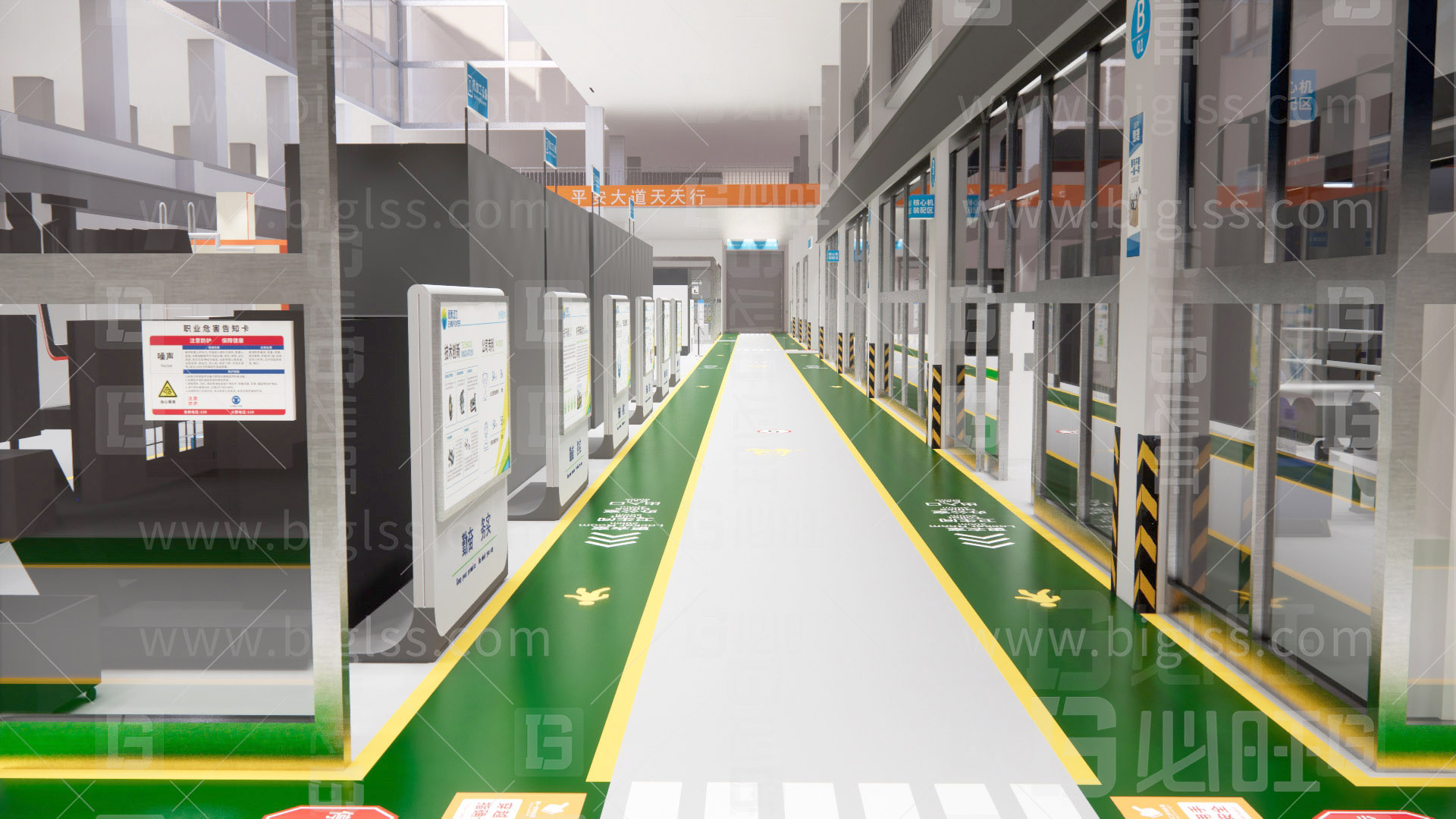 工廠目視化，車間目視化，目視化設(shè)計(jì)，工業(yè)空間設(shè)計(jì)，必旺目視化