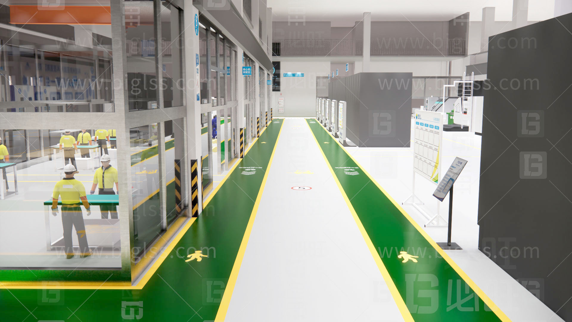 工廠目視化，車間目視化，目視化設(shè)計(jì)，工業(yè)空間設(shè)計(jì)，必旺目視化