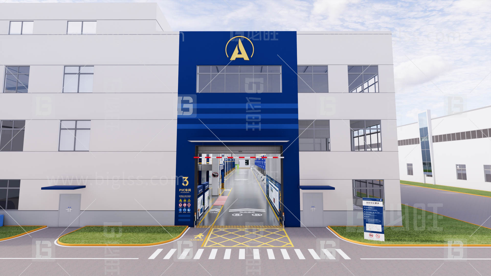 工廠目視化，車間目視化，目視化設計，工業空間設計，必旺目視化